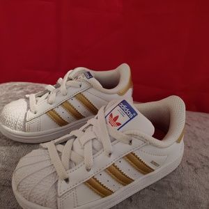 Adidas Ortholite Sneakers size 7k white/gold